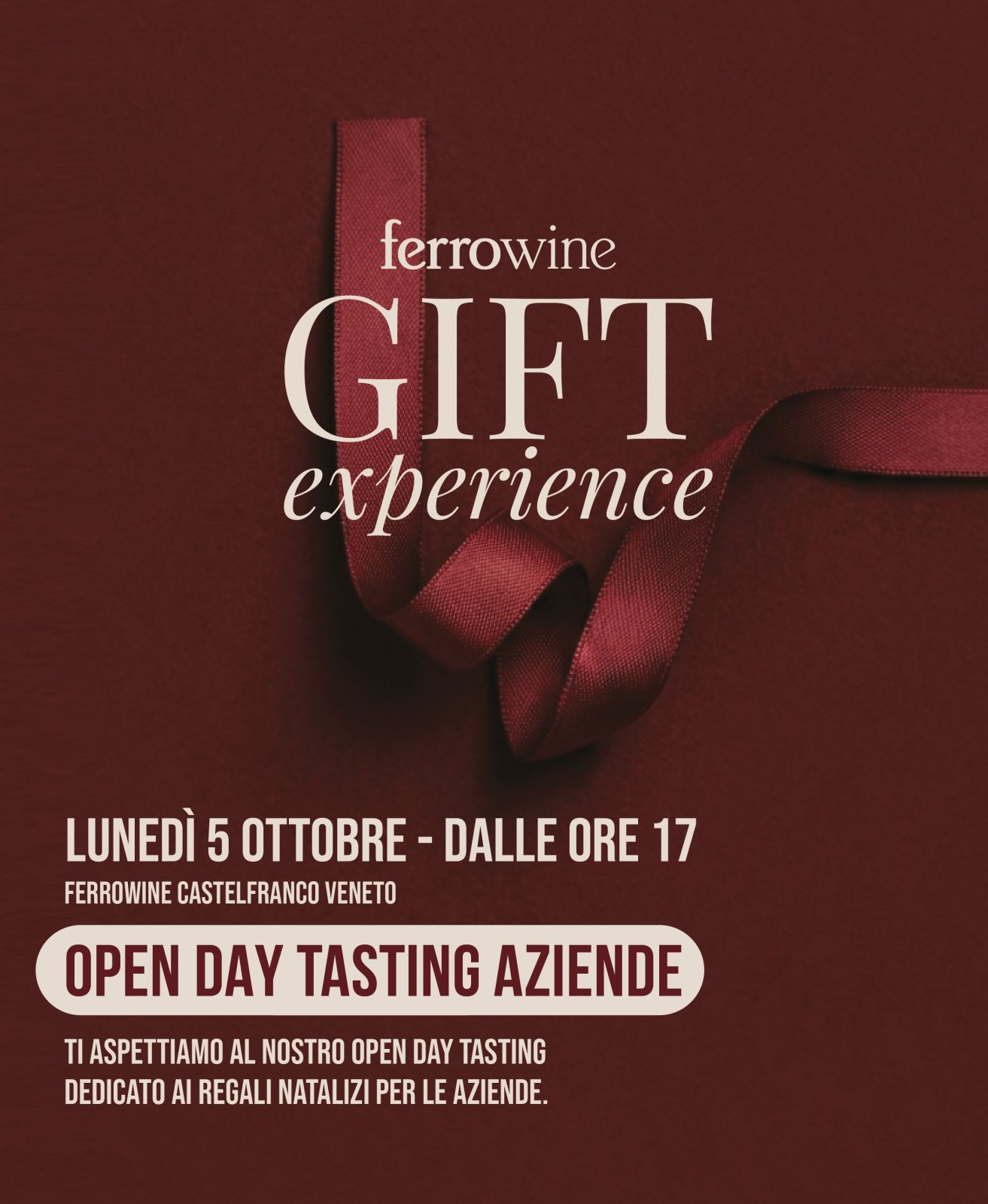 Locandina di Ferrowine Gift Experience — Store Ferrowine Castelfranco Veneto